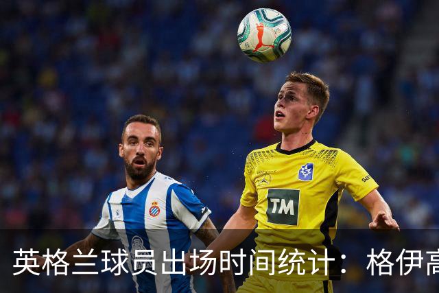 英格兰球员出场时间统计：格伊高居榜首，赖斯紧随其后